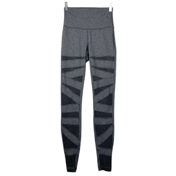 Lululemon Wunder Under High Rise Legging Pant Special Edition Mesh Grey Size 4 - Picture 9 of 12